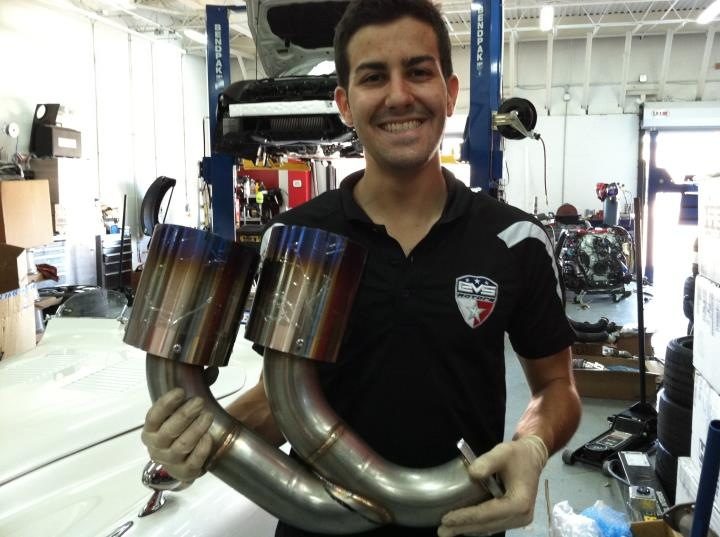 Titanium headers, day of delivery